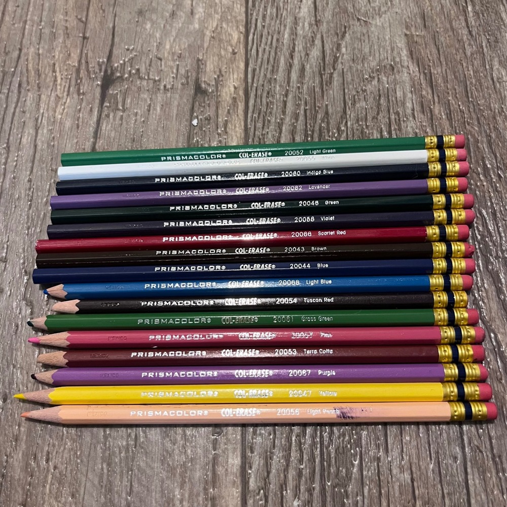 Prismacolor Col-Erase Erasable Colored Pencils Assorted 16 Count Art Supplies